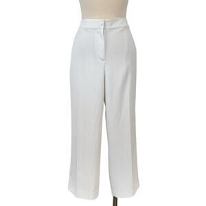 St. John Diana Cropped Pants Off-White Size 8
